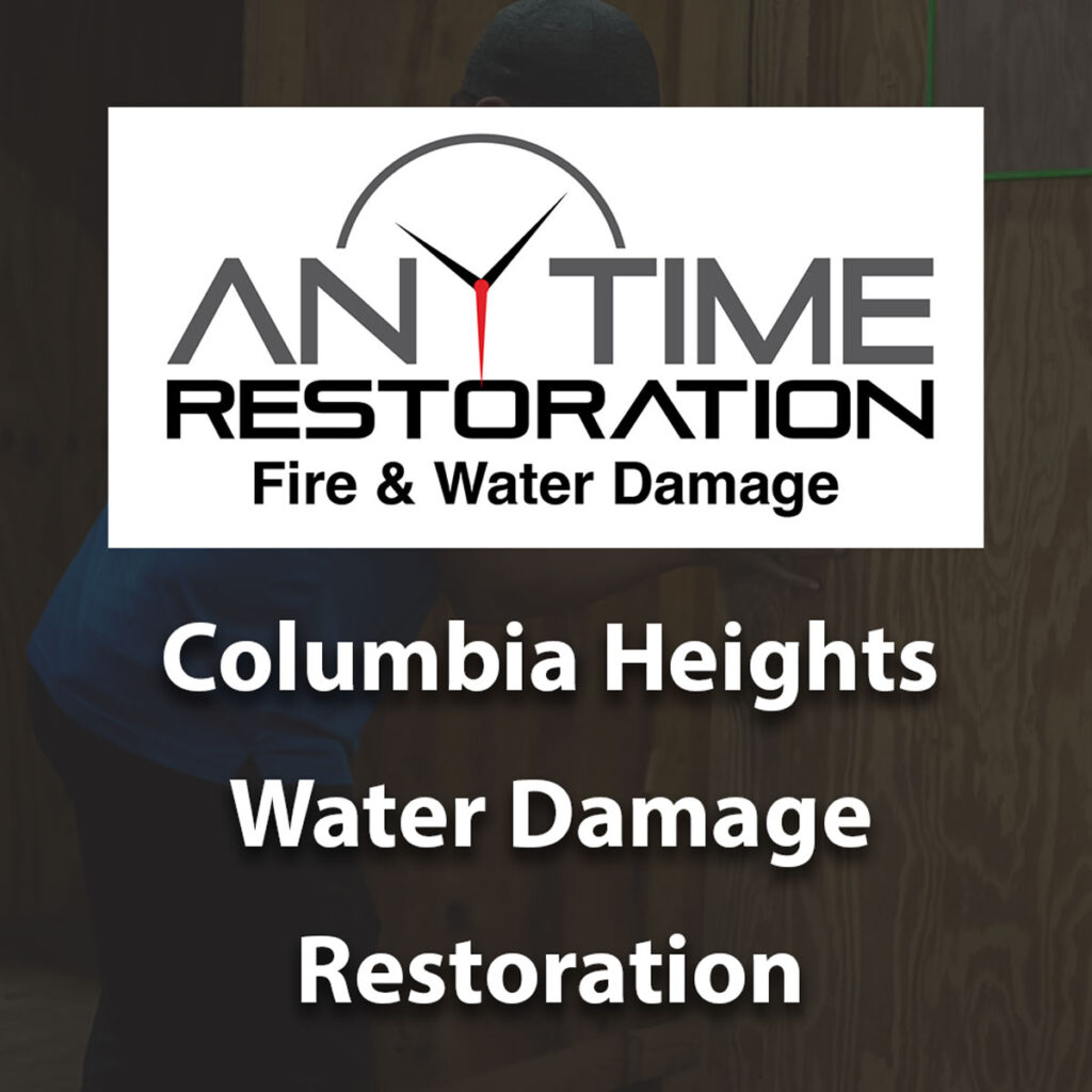 water damage repair columbia heights mn